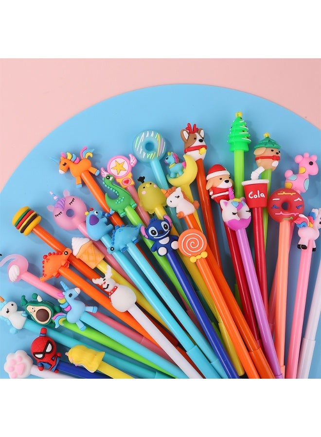 40 قلم حبر 0.5 مم، مع كرتونات لطيفة وجميلة. - Image 1