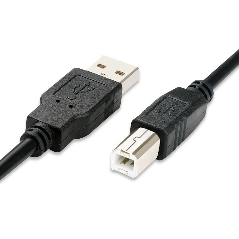 1.5m USB Printer Cable High-Speed 2.0 Scanner Connection Black 0.45A current Black 0.45A current