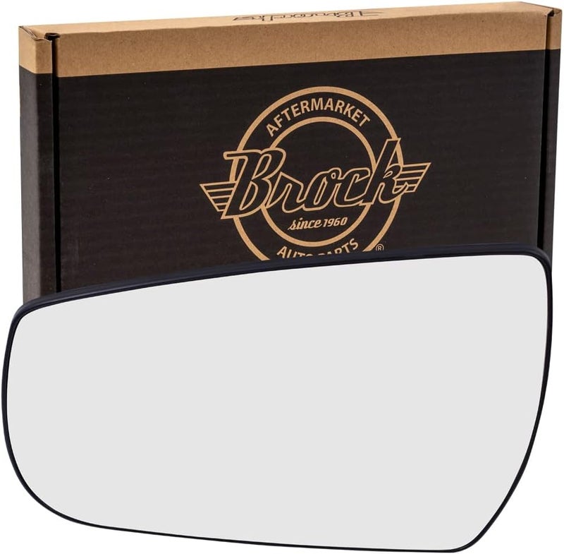 Brock Replacement Driver Door Mirror Glass with Base Compatible with 2013 2014 2015 Malibu - Image 1