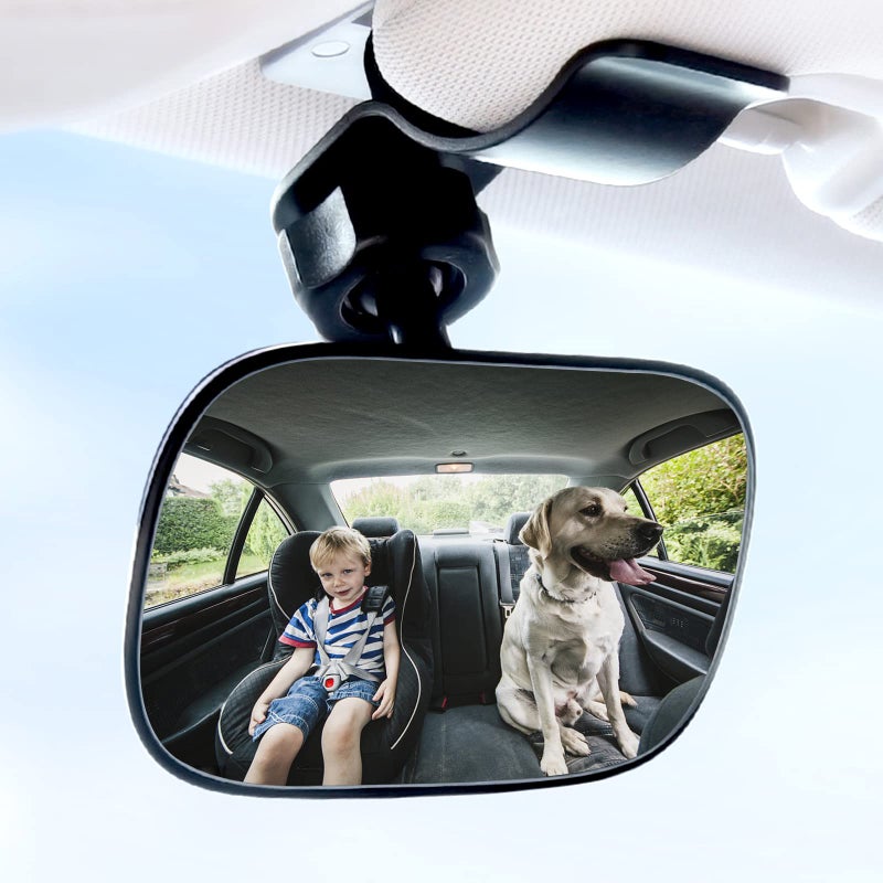 CERITORN Universal Car Interior Rearview Baby Mirror Wide Angle Convex Mirror Clip-on mirrors for Viewing Rear Passengers - Image 1