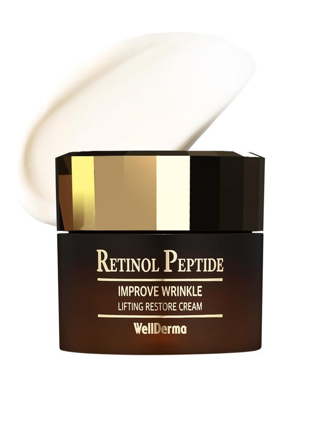 WELLDERMA Retinol Peptide Restore Cream, 50g / 1.69 fl.oz – Hydrating & Balancing Face Moisturizer with Collagen Complex and Niacinamide - Image 1