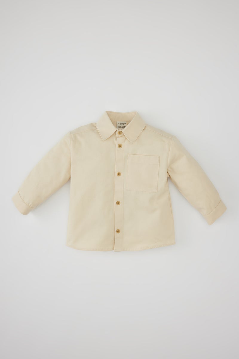 DeFacto Baby Boy Gabardine Long Sleeve Shirt  - Image 1