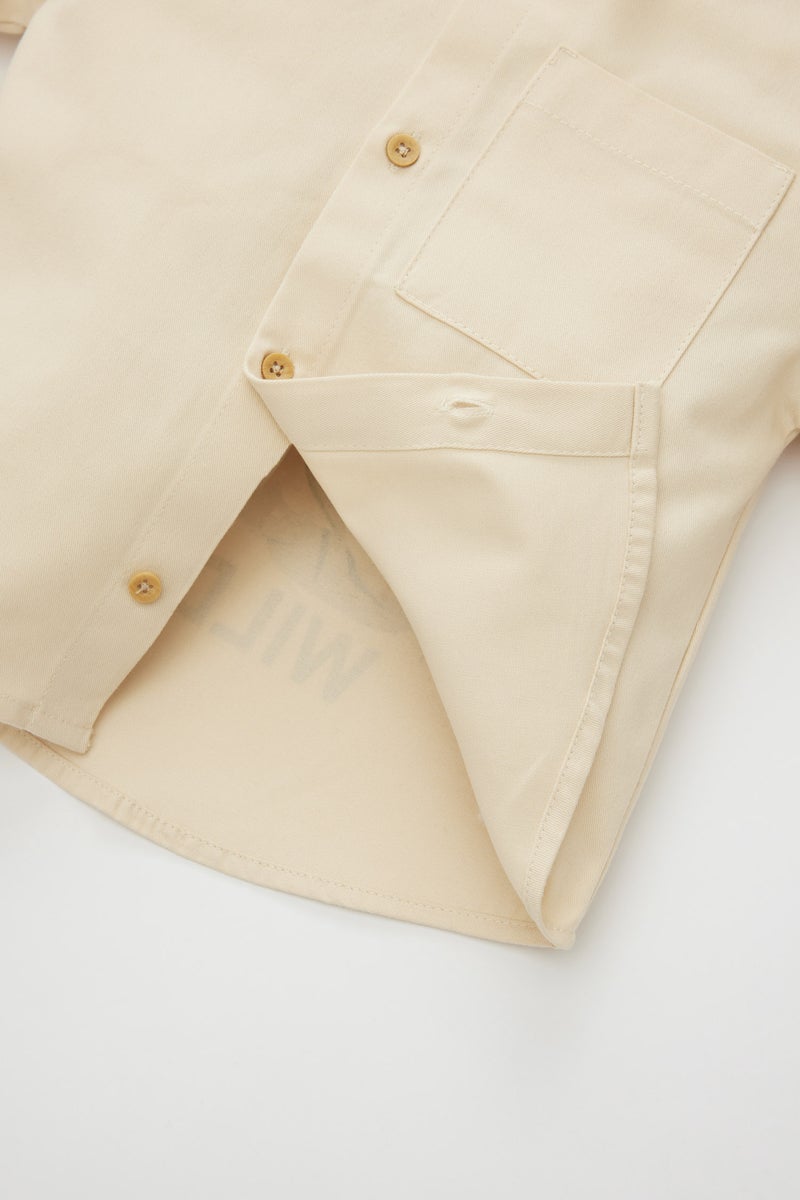 DeFacto Baby Boy Gabardine Long Sleeve Shirt  - Image 4