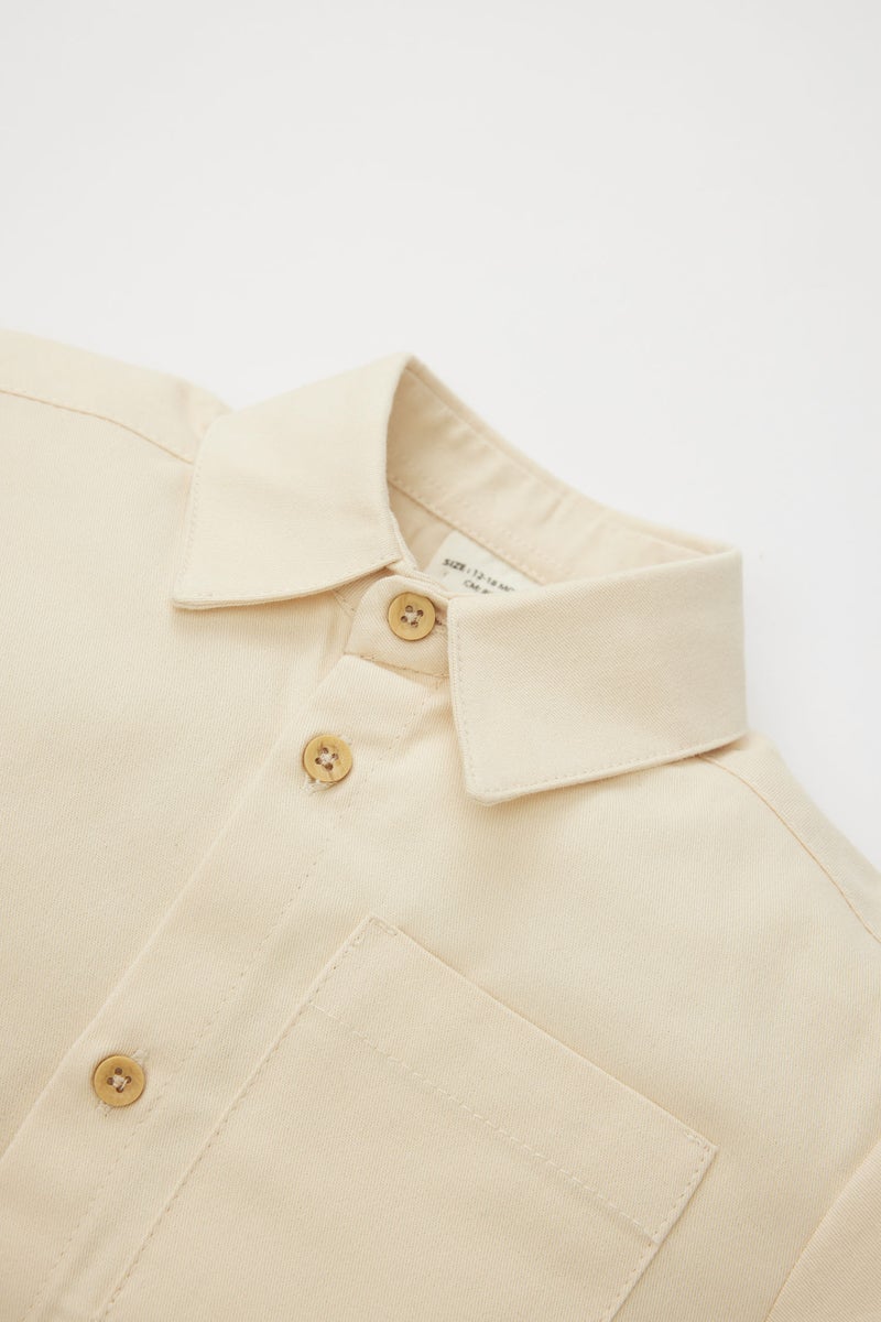 DeFacto Baby Boy Gabardine Long Sleeve Shirt  - Image 3