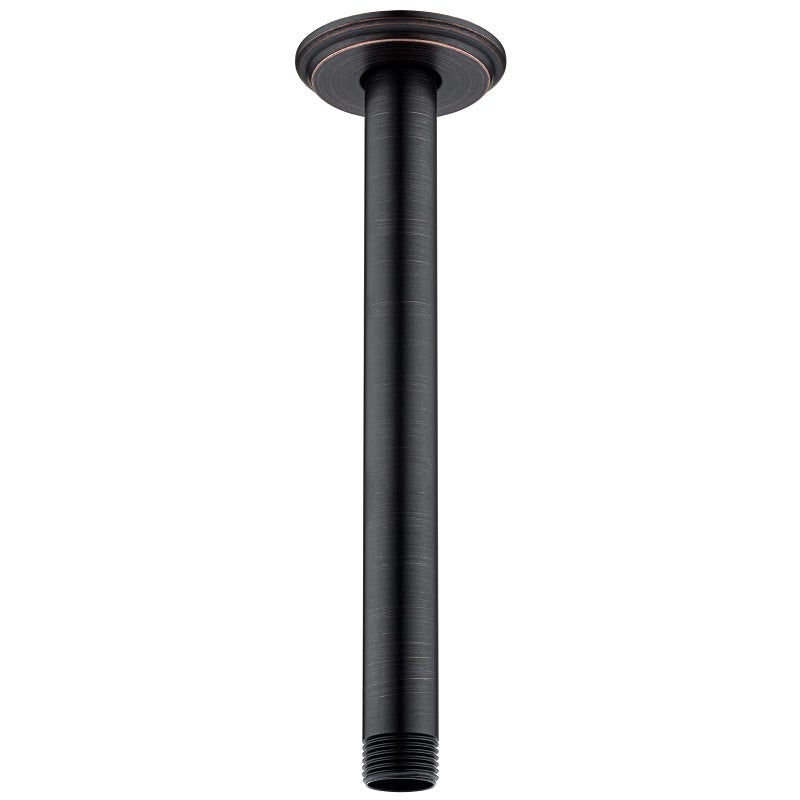 Anpean 8 Inch Shower Arm and Flange Oil Rubbed Bronze Ceiling Mounted Shower Arm for Rain Shower Head