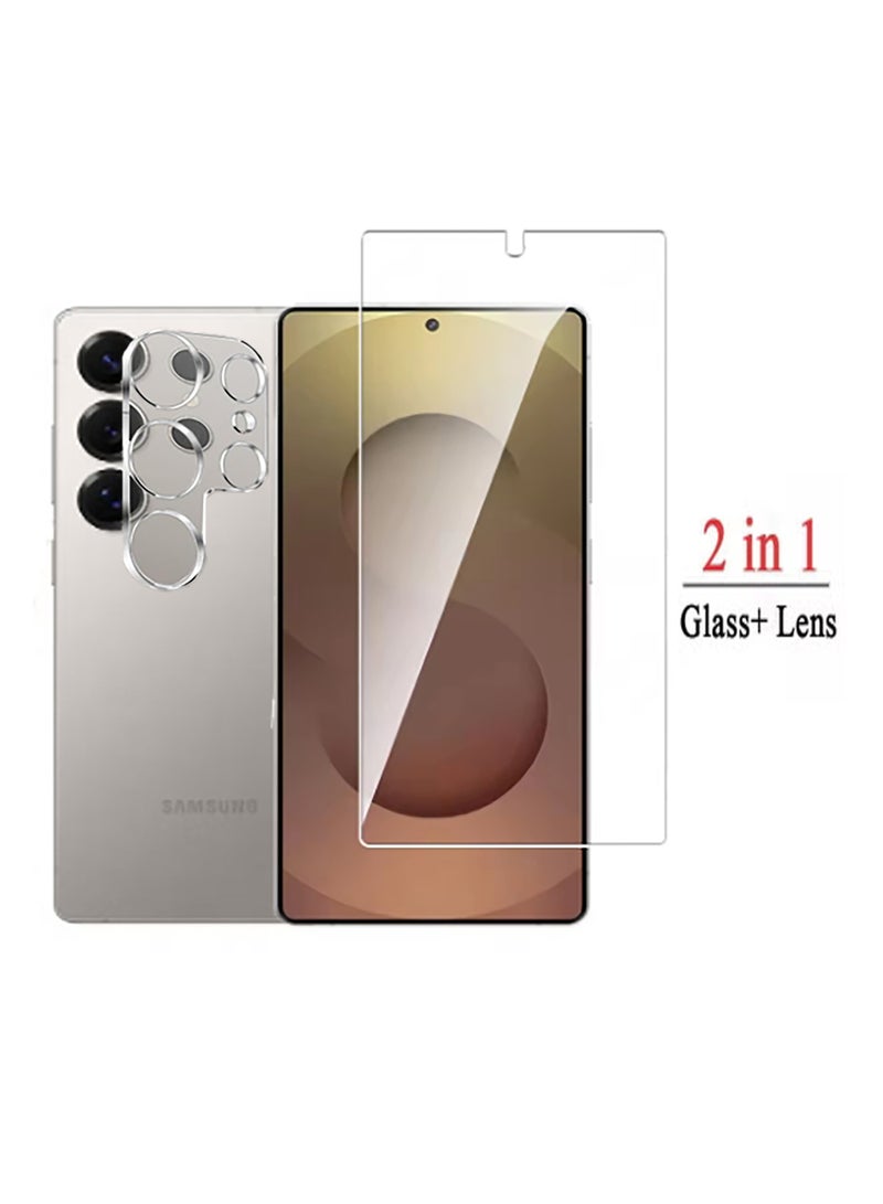 بيوينتي 2 in 1 For Samsung Galaxy S25 Ultra  Screen  Camera Protection - High transparency full coverage security protector - Image 1