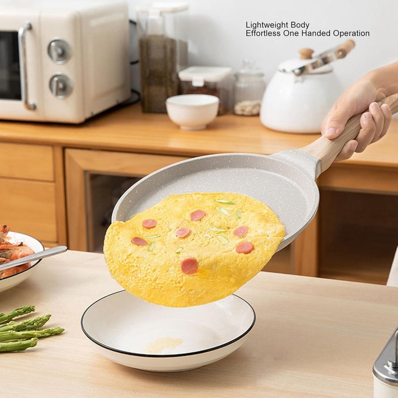 HEEPDD Crepe Pan with Spreader, Aluminum Alloy Nonstick Griddle for Pancakes, Ergonomic Handle, Ideal for Cooking Tortillas on Stovetops Kitchen Tools - Image 5