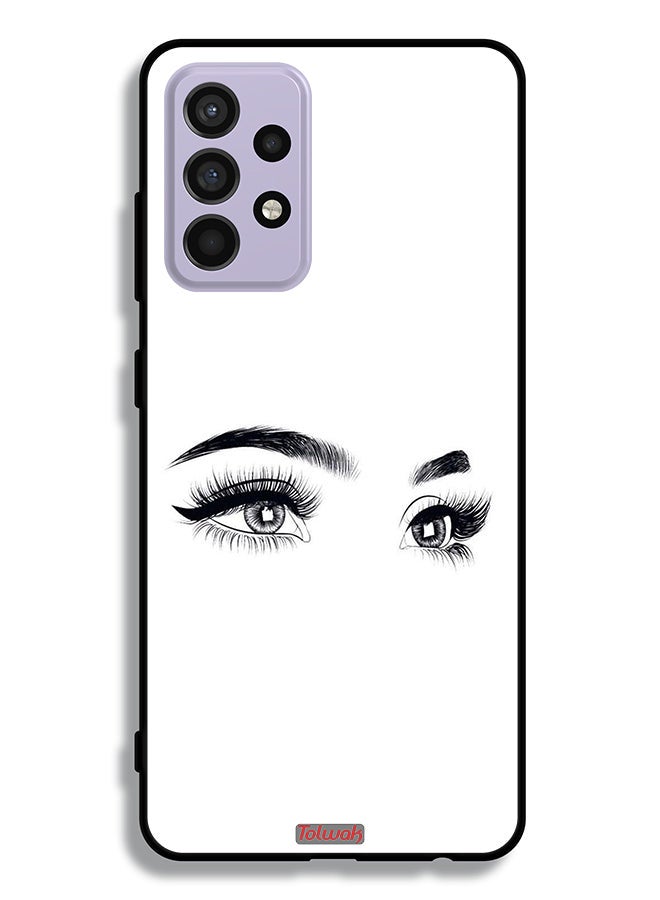 Tolwak Samsung Galaxy A52 5G Protective Case Cover Eyes Art - Image 1