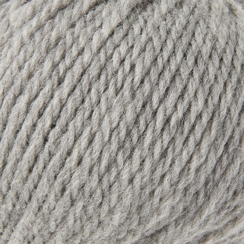 Gisimo 100% Merino Wool Yarn, 3-Ply Luxurious and Soft Yarn for Hand Knitting & Crocheting (Light Gray,1Ball) - Image 2