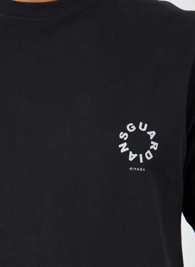 Styli Styli Slogan Print Crew Neck Oversized T-Shirt - Image 3
