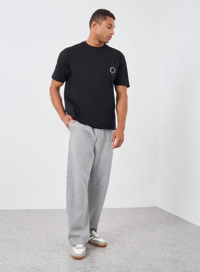 Styli Styli Slogan Print Crew Neck Oversized T-Shirt - Image 2