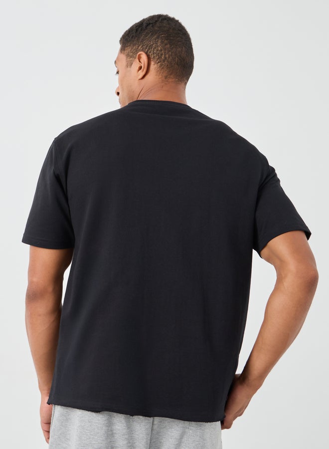 Styli Styli Slogan Print Crew Neck Oversized T-Shirt - Image 4