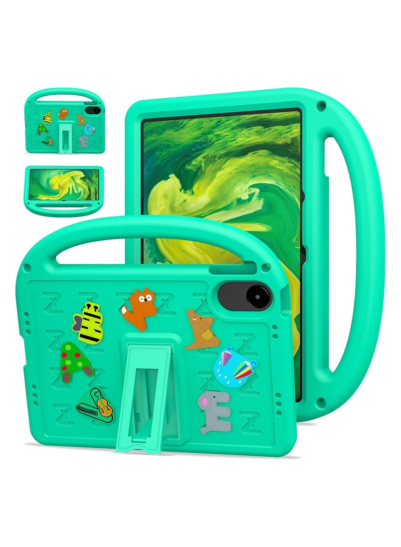 Child-Safe Protective Case Compatible with Xiaomi Redmi Pad 2 4G 11-inch 2025 Model Heavy-Duty EVA Foam Shock-Absorbing Case with Portable Cover