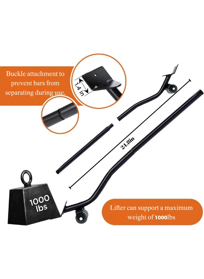 McDou 4 Furniture Carriers with 5 360° Swivel Wheels and Lifter Kit, 1000LB Load Capacity, Heavy Duty Carrier Set for Easy Moving of Sofas, Cabinets and Refrigerators - Image 4