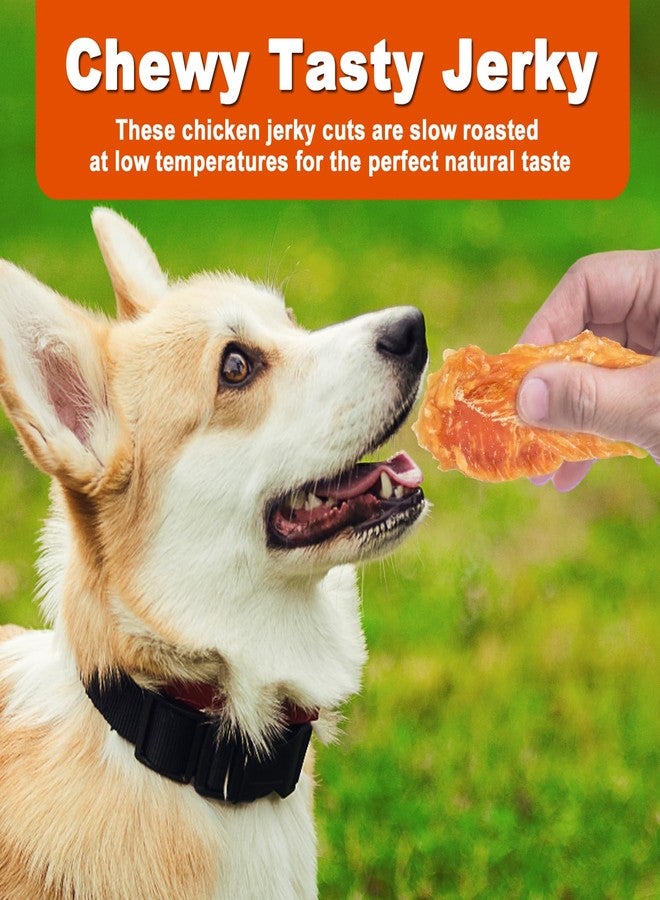 Amzey Chicken Jerky Dog Treats 24 OZ, 4 Resealable Bags, Real Chicken, Grain Free High Protein, Dental Health Support Dog Snacks, for Large & Small Dogs, Canine Chews - Image 2