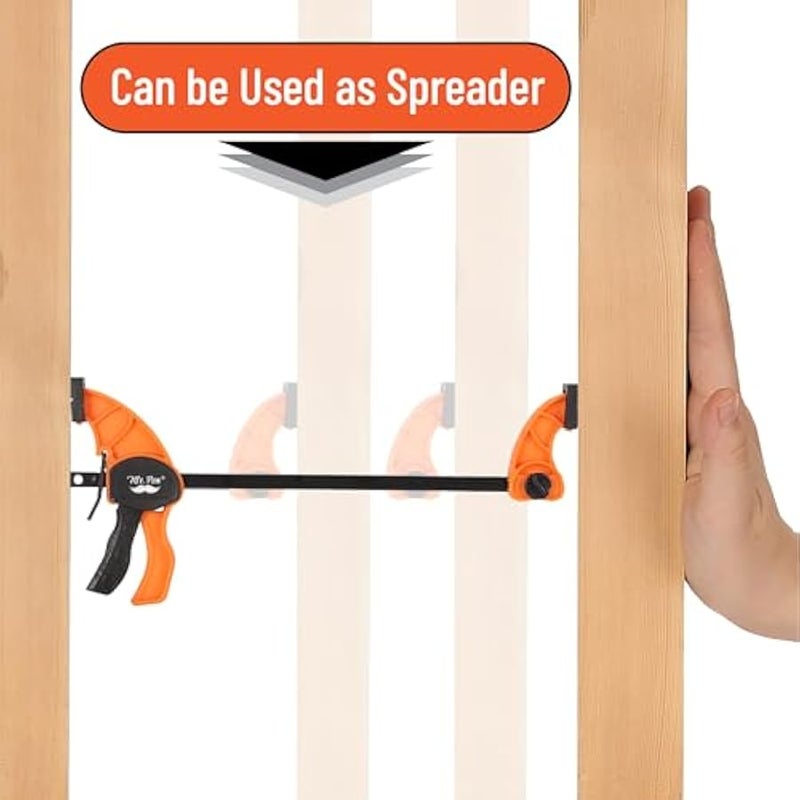 - Bar Clamps For Woodworking, 6, 2 Pack, Clamp/Spreader, Quick Grip Clamps, Woodworking Clamps, Bar Clamps, Quick Clamps, Trigger Clamp, Quick Clamps for Woodworking - Image 4