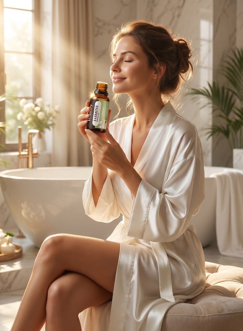 زيت الياسمين العطري النقي من هانكي - عطر زهري غريب لتحسين المزاج - 10 مل - Image 5