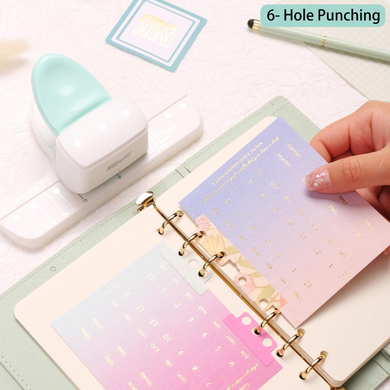 KW-triO 3 Hole Punch 4MM Diameter Hole Puncher Paper Punch for Scrapbook, Loose-Leaf Notebook, Pocket Book (3 Hole with 4mm in Diameter) - Image 4