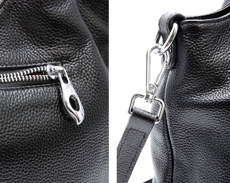 Iswee Genuine Leather Shoulder Bags Purses and Handbags for Women Satchel Designer Cross Body Hobo Medium Size Tote - Image 4