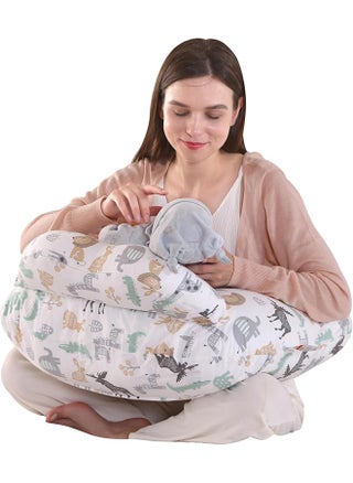 Nursing Pillow for Breastfeeding Baby, Multifunctional Breast Feeding Pillow with Adjustable Waist Strap and Safety Fence, 100% Cotton Removable Pillowcase, Animal Pattern - pzsku/Z7DF17A278E4FFB60F9D4Z/45/1741247323/1f682a40-3aba-4a2d-9a50-75f90f8d8ae0