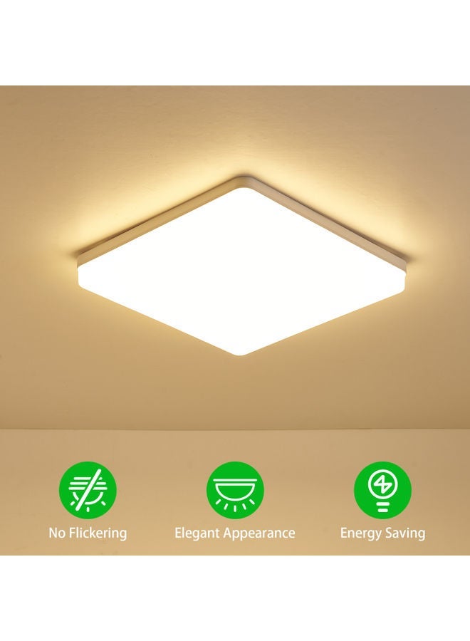 NIBEMINENT 2800-3200K Square LED Ceiling Light Warm White  - Image 2