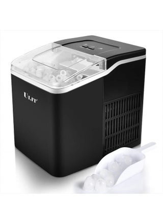 Portable Ice Maker,Ice Maker Machine for Countertop, Self-Cleaning Function Ice Cube Maker,Make 26 lbs Ice in 24 hrs, 9 Ice Cubes Ready in 8 Minutes,with Ice Scoop and Basket(Black) - pzsku/Z7DF17E61BEEFAAAB89C2Z/45/_/1678393657/8fa9eb8b-dc7f-4e9b-919a-16337e6ff107