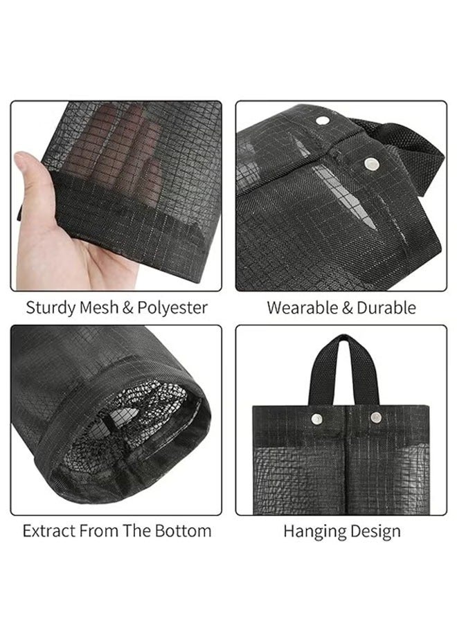 3 عبوات من حامل الأكياس البلاستيكية ، منظم تخزين لحقيبة البقالة الشبكية ، موزع أكياس القمامة المعلقة ، موزع حقيبة تسوق كبيرة ، جامع للتثبيت على الحائط ، حاويات جيب البقالة لإعادة التدوير للمنزل والمطب - Image 3