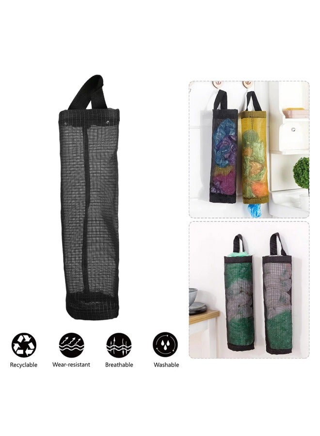 3 عبوات من حامل الأكياس البلاستيكية ، منظم تخزين لحقيبة البقالة الشبكية ، موزع أكياس القمامة المعلقة ، موزع حقيبة تسوق كبيرة ، جامع للتثبيت على الحائط ، حاويات جيب البقالة لإعادة التدوير للمنزل والمطب - Image 4