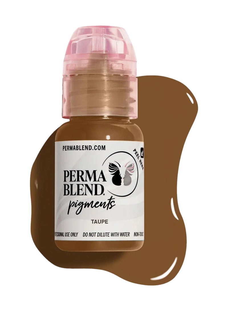 Perma Blend Eyebrow Pigment Taupe Brow Shades 15 Ml Microblading Ink For Eyebrows, Eyes, And Scalp Professional Cosmetic Pigment