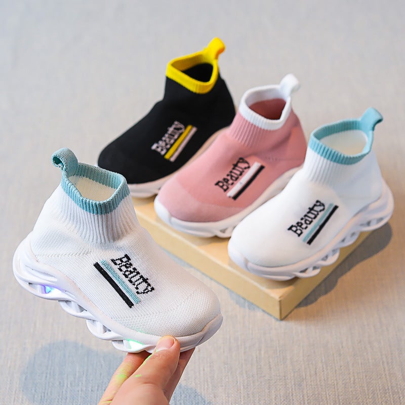 Mesh Sneakers Lightweight Flexible Sole Walking Shoes For Kids Indoor And Outdoor Activities - Image 3