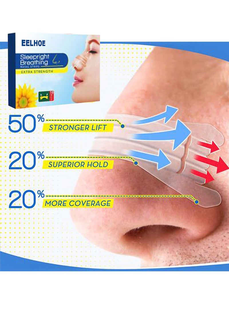 EELHOE Sleep Night Breathing Nasal Patch To Help Stop Snoring, Snoring Solution And Instant Relief For Nasal Congestion Caused By Colds And Allergies - Image 1