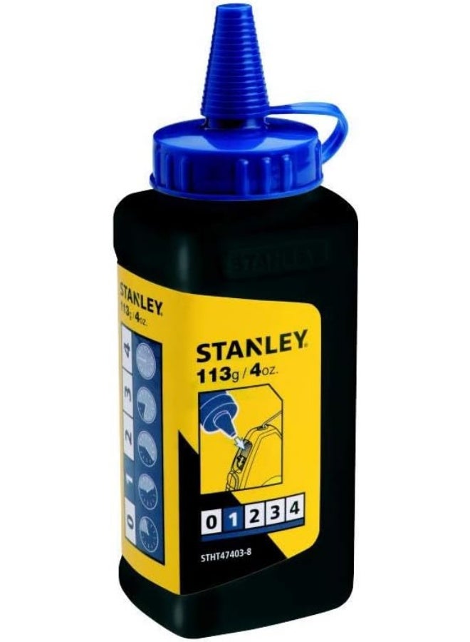 STANLEY CHALK LINE POWDER REFILL BLUE ONLY 47403