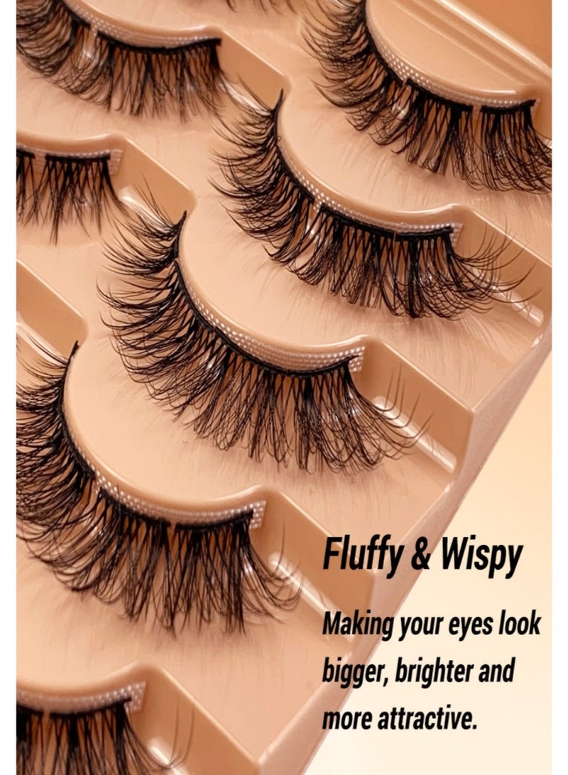 7 أزواج من الرموش العنقودية، رموش مجعدة، مزيج من 9-15 مم، رموش طبيعية كثيفة وناعمة، قابلة لإعادة الاستخدام، لون أسود، مناسبة للمكياج، يمكنكِ صنعها بنفسكِ وتخصيصها حسب رغبتكِ - Image 3