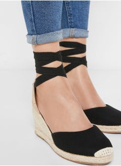 ELLA Closed Toe Lace Up Wedge Sandal  - Image 3