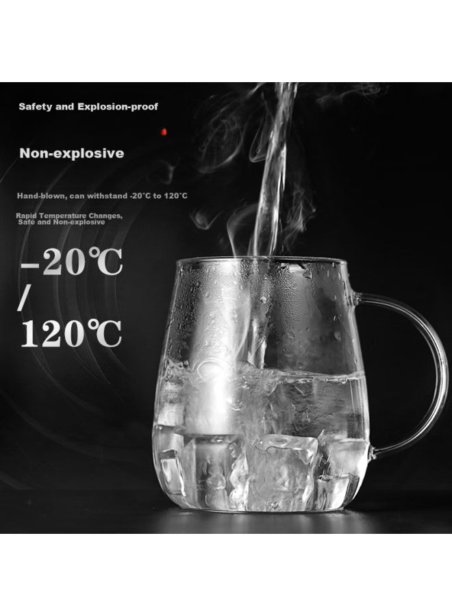 Relea Tea Cup For Men And Women, Tea Infuser Mug, Glass Cup With Filter, Office Tea Steeping Cup, Heat-resistant Flower Tea Cup - Image 2