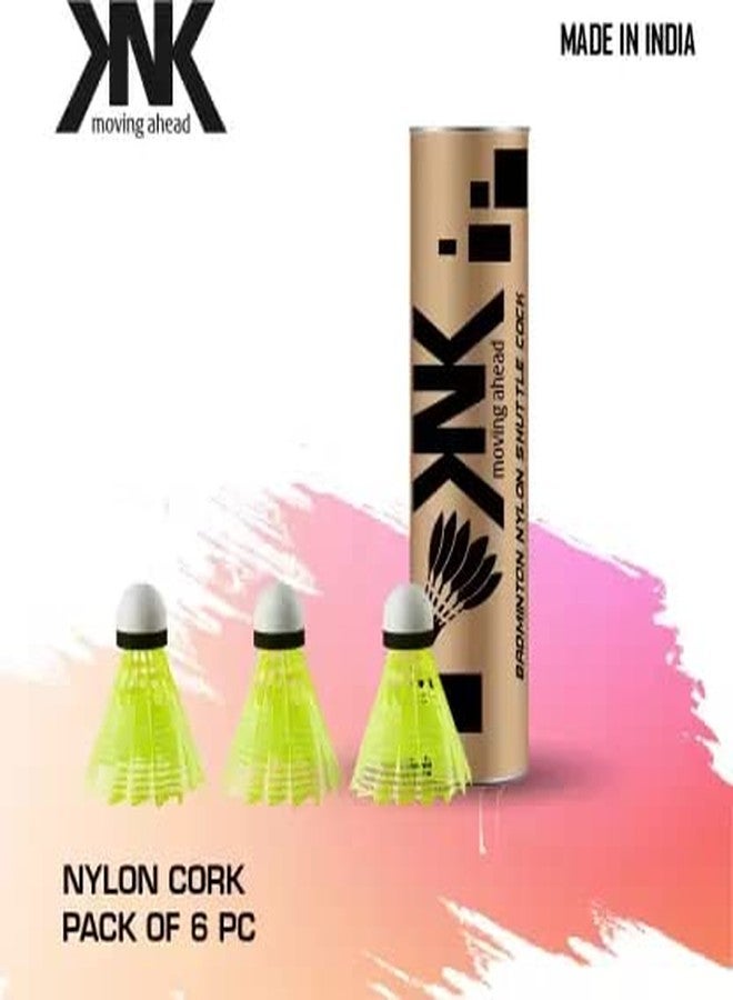 KNK Single Shaft Badminton Set of 2 with 6 Pc Nylon Shuttlecock & Badminton Net Badminton-Kit - Image 5