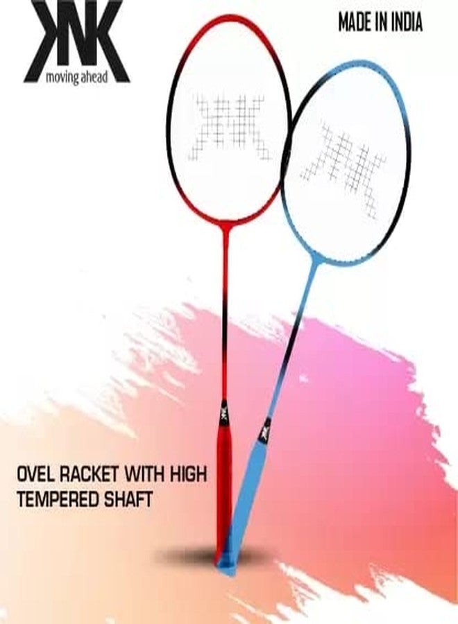 KNK Single Shaft Badminton Set of 2 with 6 Pc Nylon Shuttlecock & Badminton Net Badminton-Kit - Image 3