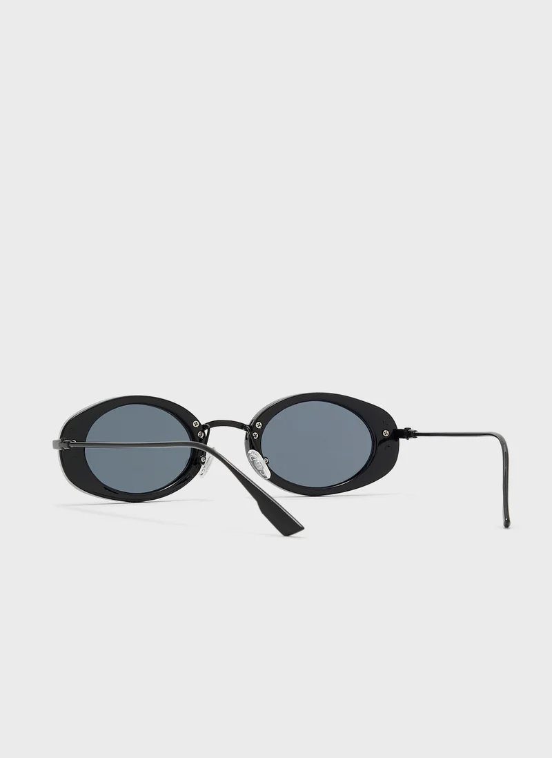 Seventy Five Round Streetwear Casual Sunglasses