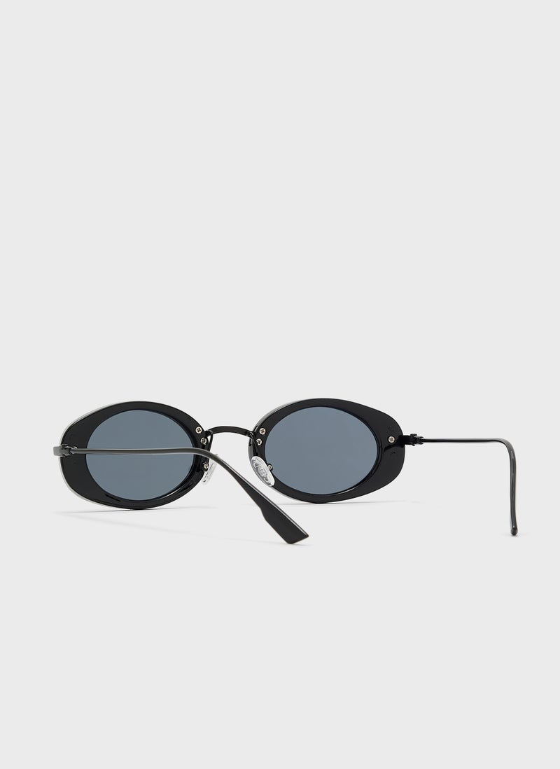 Seventy Five Round Streetwear Casual Sunglasses  - Image 3