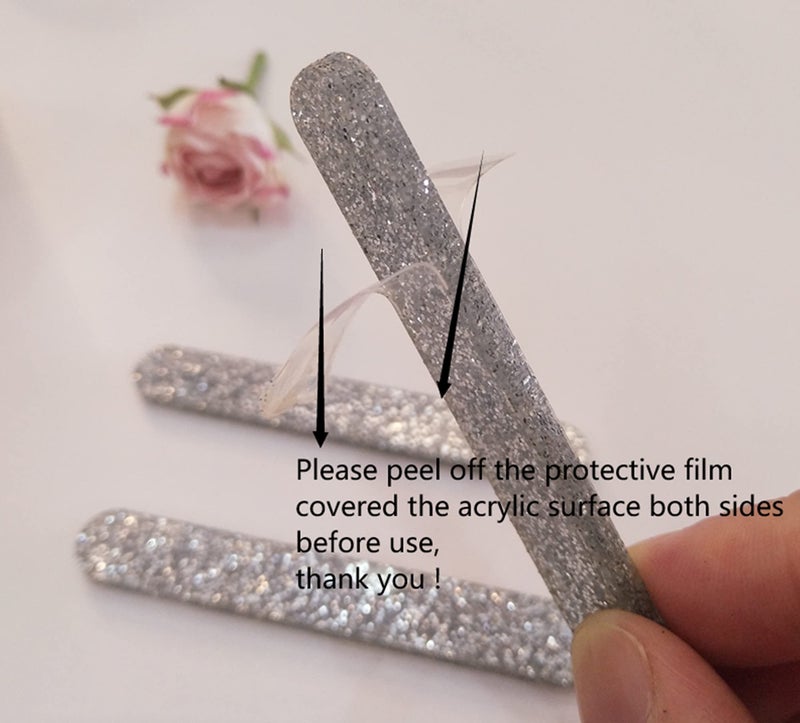 ACFENG 30pcs Reusable Acrylic Cakesicle Popsicle Sticks, Mini Glitter Acrylic Ice Pop Stick for Family Home Festival Party DIY Creamsicle Candy (Silver Glitter, 2.75” Long) - Image 2