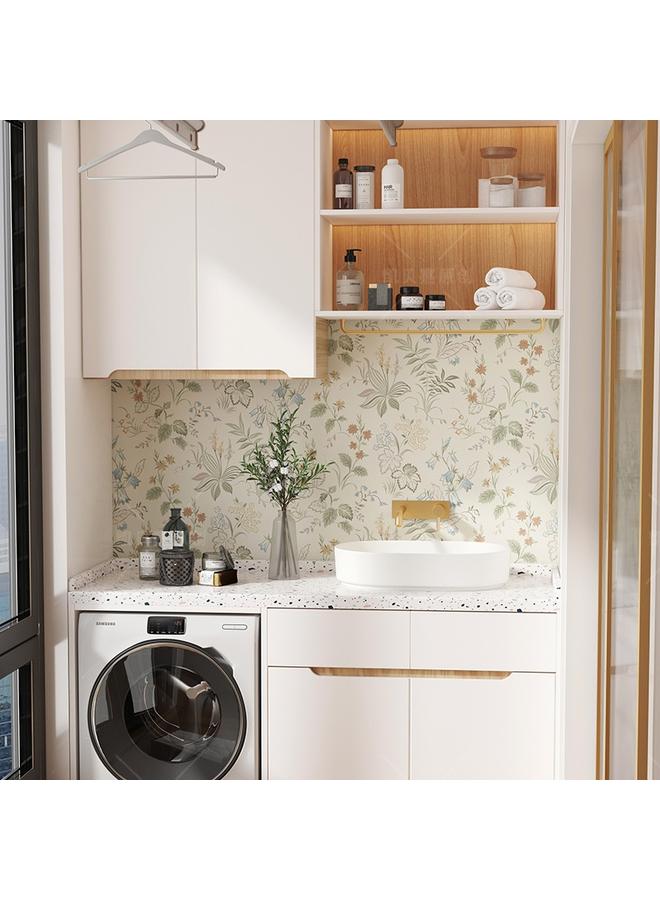 Bluejw Vintage Wallpaper Room Decoration Self-adhesive Wallpaper Home Entry Shoe Cabinet Wardrobe Door Sticker Color Change Moving Door Sliding Door Sticker - Image 5