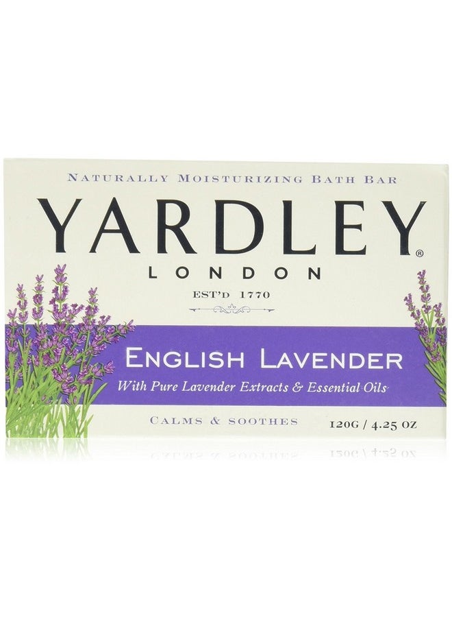 Yardley London Moisturizing Bar English Lavender With Essential Oils 4.25 Oz (Pack Of 6) 