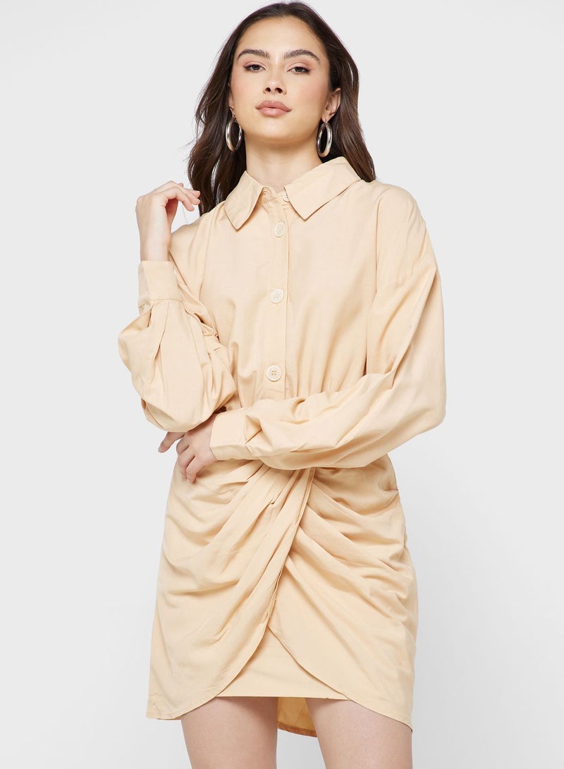 Cmeo collective Tawny Twist-Front Dress - Image 1