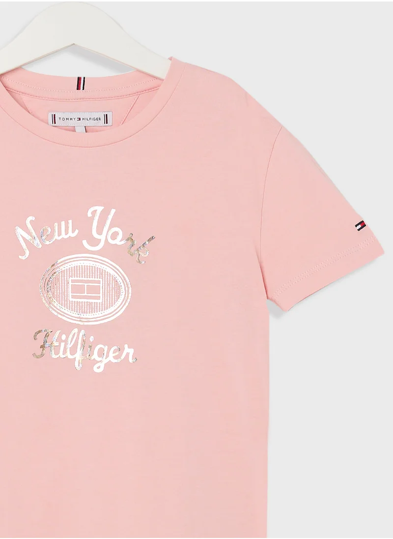 TOMMY HILFIGER HILFIGER NY FOIL REG TEE SS