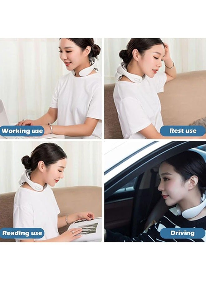 general Smart Neck Massager, Cervical Massager for the Elderly, Pain Relief with Heat, Portable Magnetic Pulse and Office Assistant, Deep Tissue Massage Gifts for Men and Women - Image 5