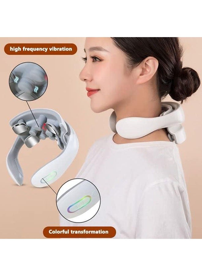 general Smart Neck Massager, Cervical Massager for the Elderly, Pain Relief with Heat, Portable Magnetic Pulse and Office Assistant, Deep Tissue Massage Gifts for Men and Women - Image 2