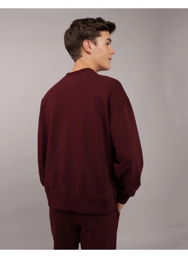 American Eagle Fleece Crew Neck Pullover Sweatshirt  - Image 2