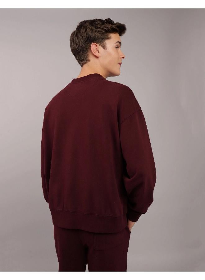 American Eagle Fleece Crew Neck Pullover Sweatshirt - Image 4