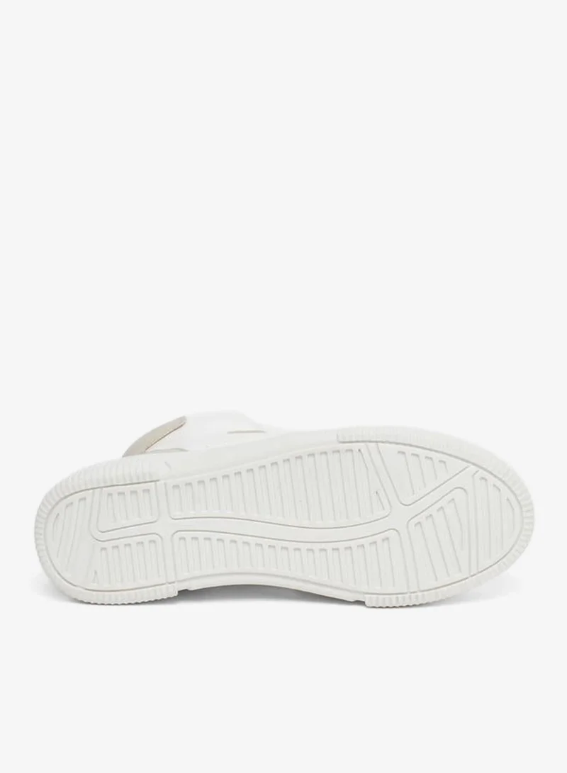 Styli Active  Panelled High-Top Lace Up Sneakers for Women | Best Price UAE