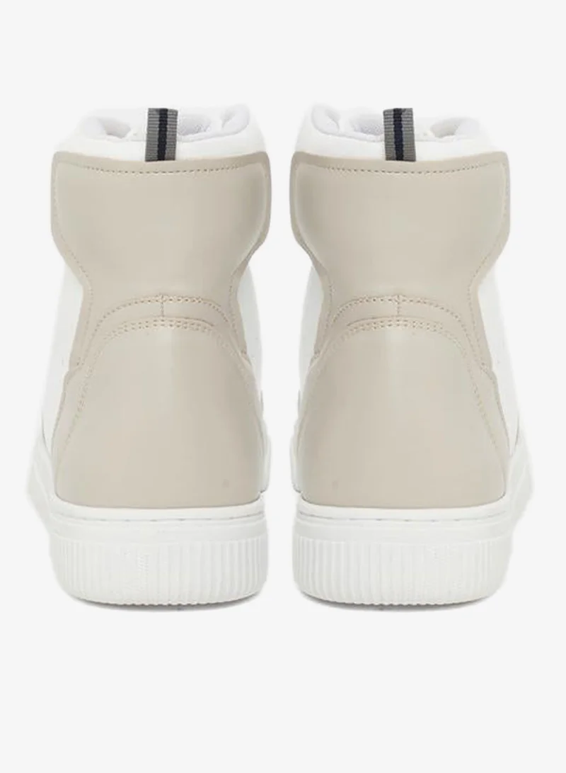 Styli Active  Panelled High-Top Lace Up Sneakers for Women | Best Price UAE